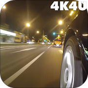 4K Night City Driving Video Live Wallpaper