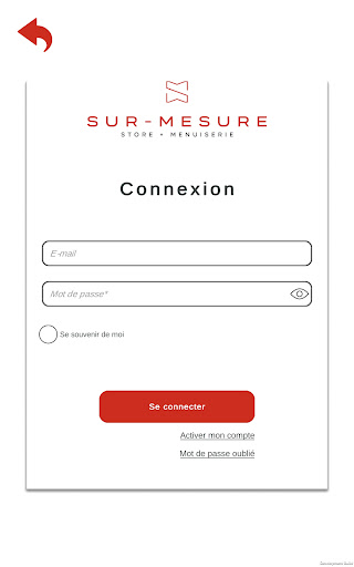 Android application Sur Mesure Menuiserie-AR screenshort