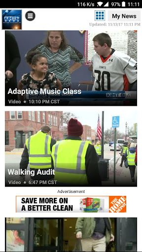 Android application KIMT News 3 screenshort