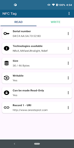 NFC Tag Screen 3