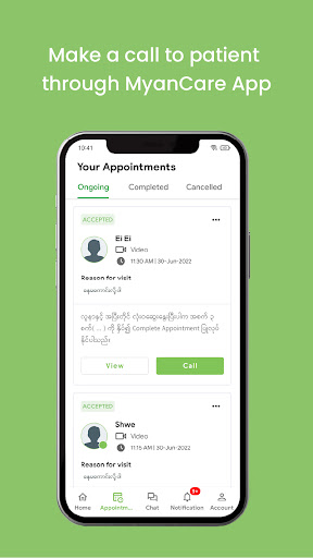 MyanCare for Doctor Screen 3