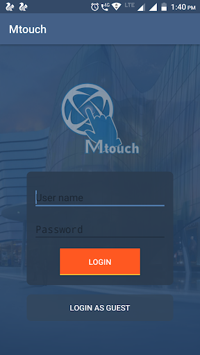 Android application M TOUCH screenshort