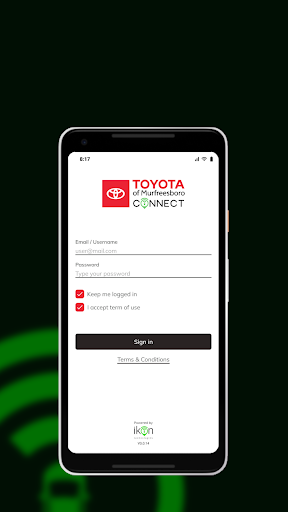 Android application Toyota of Murfreesboro Connect screenshort