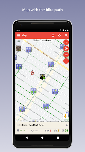 Android application Montreal Bike screenshort