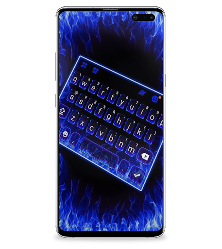 Blue Fire Keyboard Theme