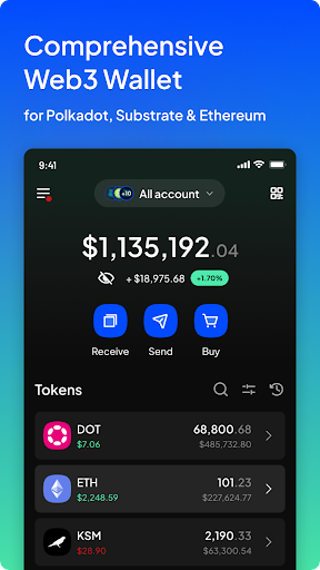 Android application SubWallet - Polkadot Wallet screenshort