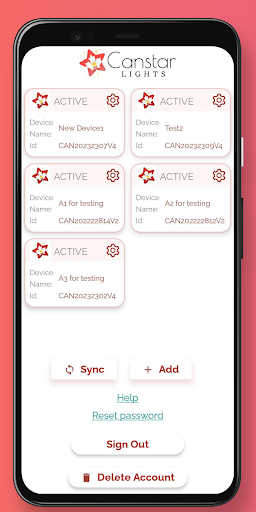 Android application Canstar Lights screenshort