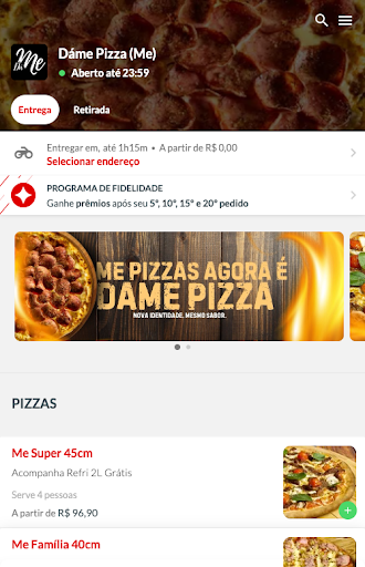 Android application Dáme Pizza (Me) screenshort
