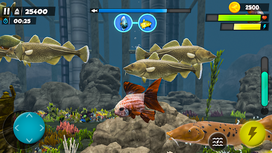 鲨鱼游戏: 饥饿的鲨鱼鱼游戏 - 鲨鱼进化生存 游戏