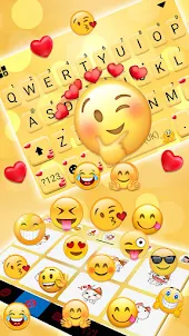 Love Emoji Gravity Keyboard Ba