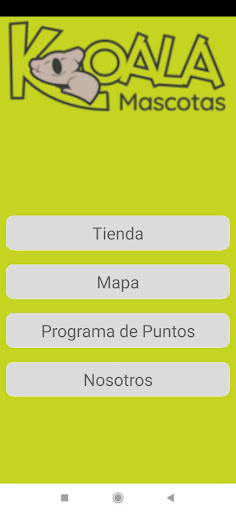 Android application Koala Mascotas screenshort
