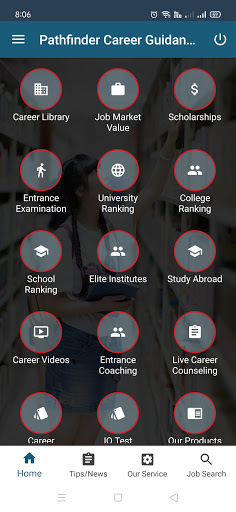 Pathfinder Career Guidance Screen 2