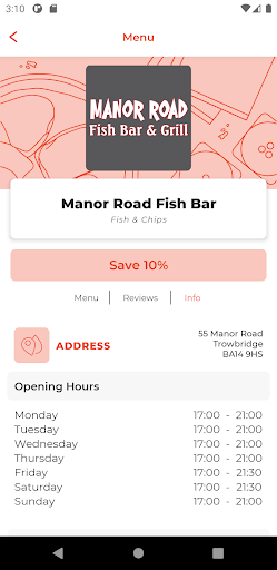 Manor Road Fish Bar Screen 2