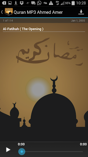 Quran MP3 Ahmed Muhammad Amer Screen 3