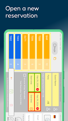 Table Planner & Reservations Screen 3