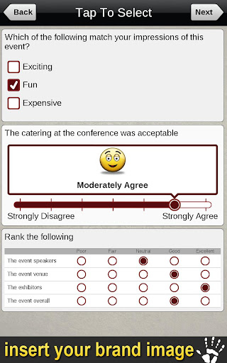 Android application droid Survey Offline Forms screenshort