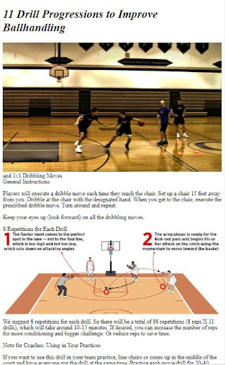 Basketball Moves & Drills Tips Screen 2