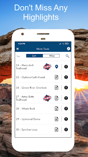 Screenshot of Canyonlands GPS Audio Guide