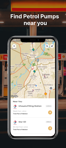 Android application Near by Petrol Pumps Pakistan screenshort