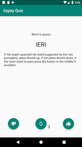 Android application GypsyQuiz Guess the word! screenshort