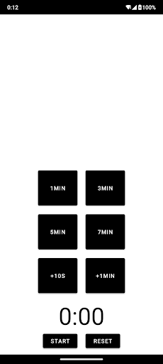 Android application Simple timer screenshort