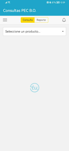Android application Consultas PEC B.O. screenshort