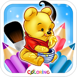 Winney The Pooh Coloring Kids Books icon