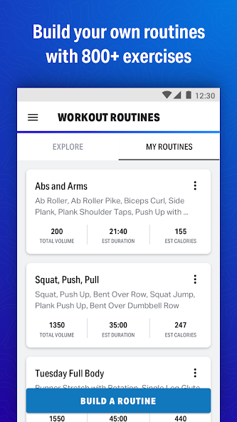 Map My Fitness Workout Trainer banner