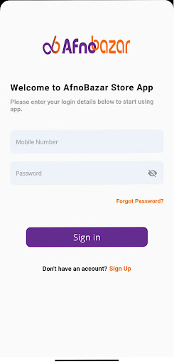 Android application Manage Orders screenshort