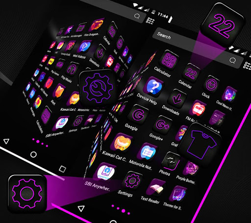 Crystal Black Apple Theme Screen 3
