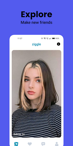 Android application Ziggle: Make friends, Chat screenshort