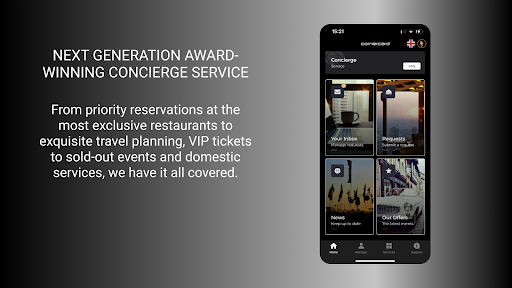 Android application Cornèrcard Concierge screenshort