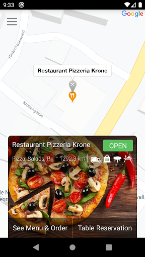 Restaurant Pizzeria Krone Screen 2