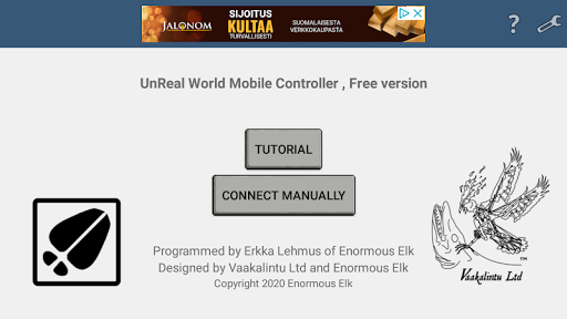 Android application UnReal World Controller Lite screenshort