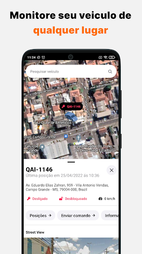 Android application Saj Rastreamento screenshort