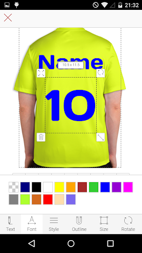 Sports T-Shirt Designer Screen 2
