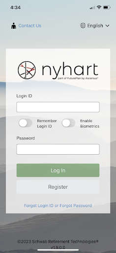 Android application Nyhart 401(k) screenshort