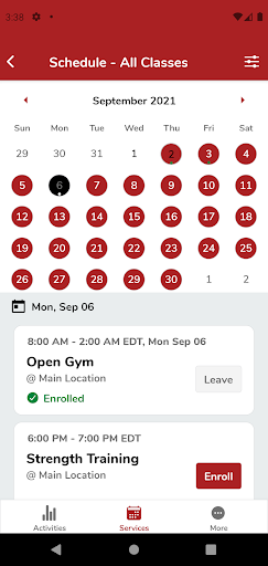 Fitness at Mississaugua GCC Screen 3