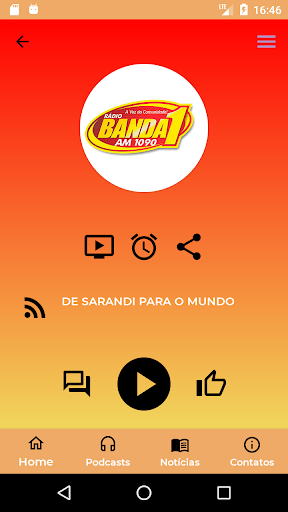 Android application Rádio Banda 1 screenshort