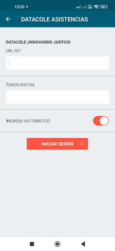 Android application Datacole Asistencias screenshort