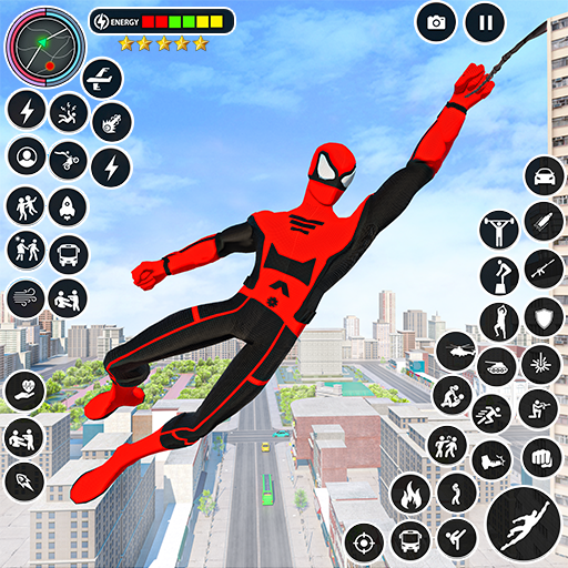 Flying Rope Hero: Spider Games 36 Icon