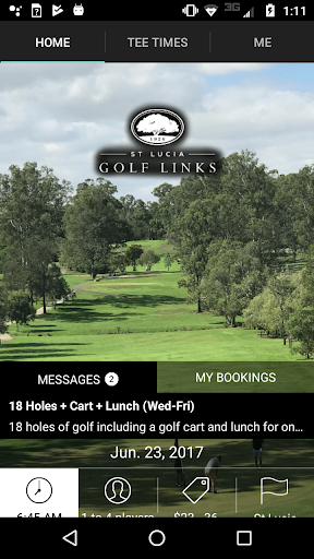 Android application St. Lucia Golf Links Tee Times screenshort