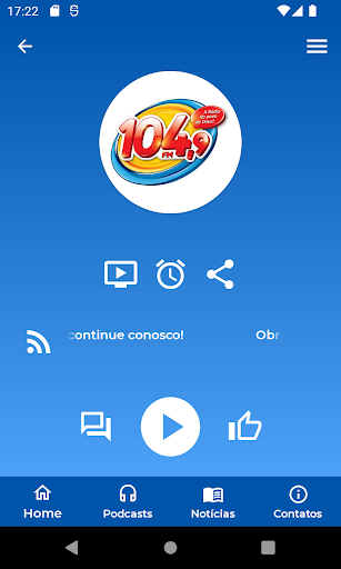 Android application Rádio 104 FM Gospel screenshort