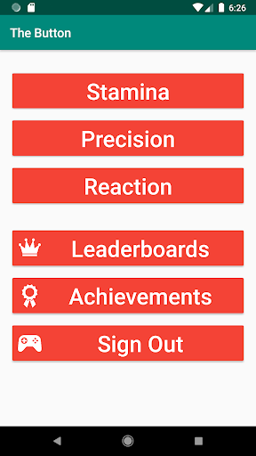Android application The Button screenshort