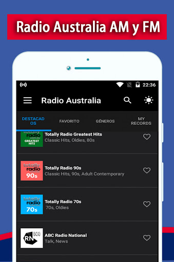 Android application Radio Australia screenshort