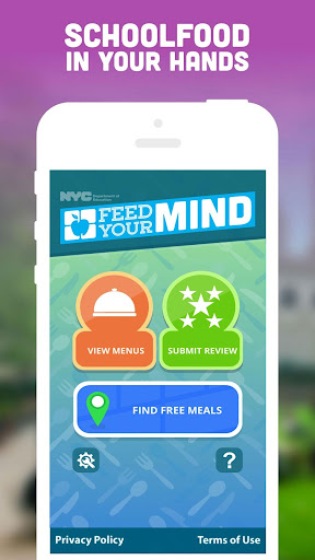 Android application SchoolFood Feed Your Mind screenshort