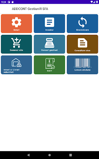 Android application ADDCONT GestiuniR SFA screenshort