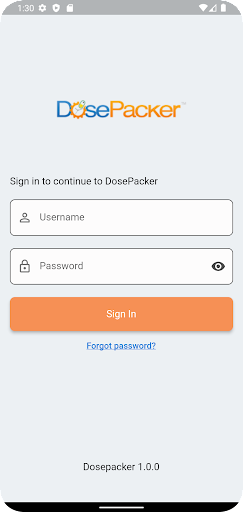 Android application Dosepacker screenshort