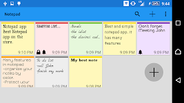 screenshot of Notepad Notes