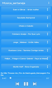 Screenshot 5 Sertanejos 100+ músicas android
